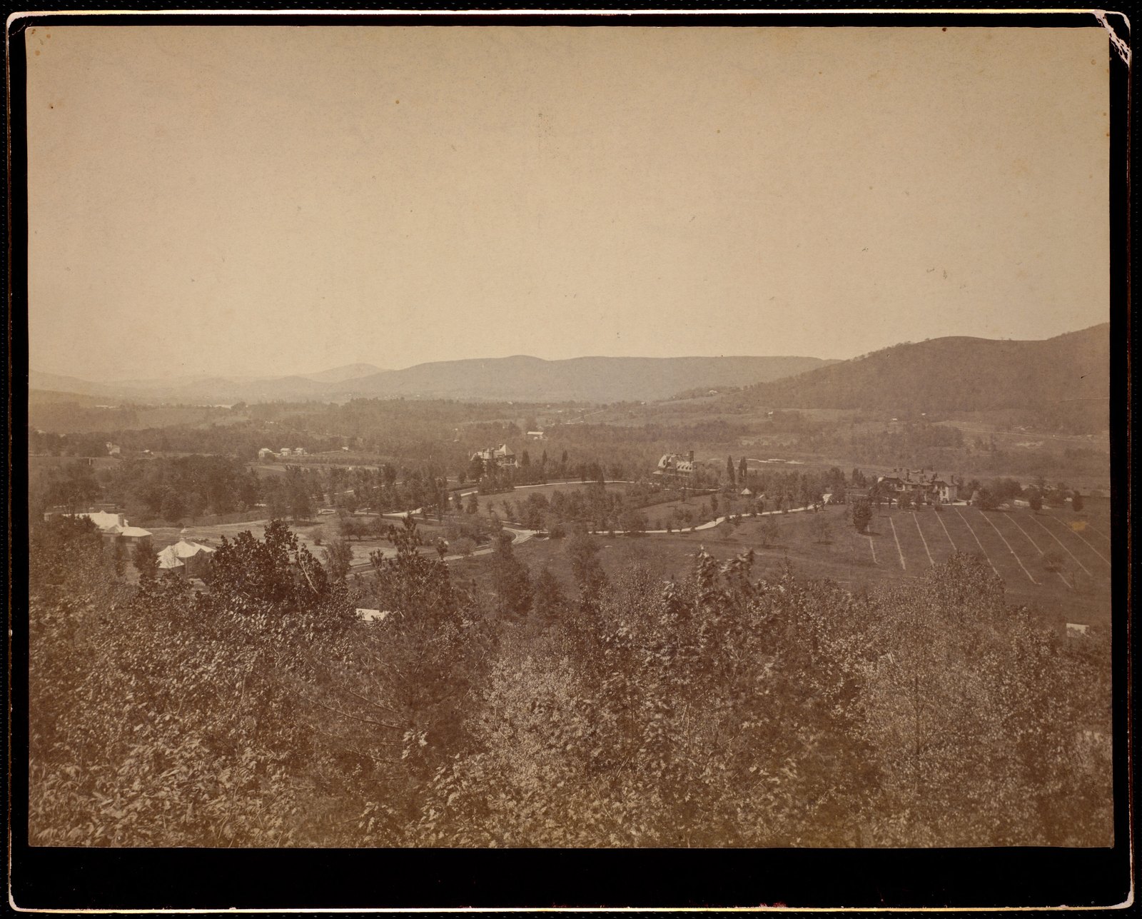 Stonover: view from hilltop. about 1884–1890.