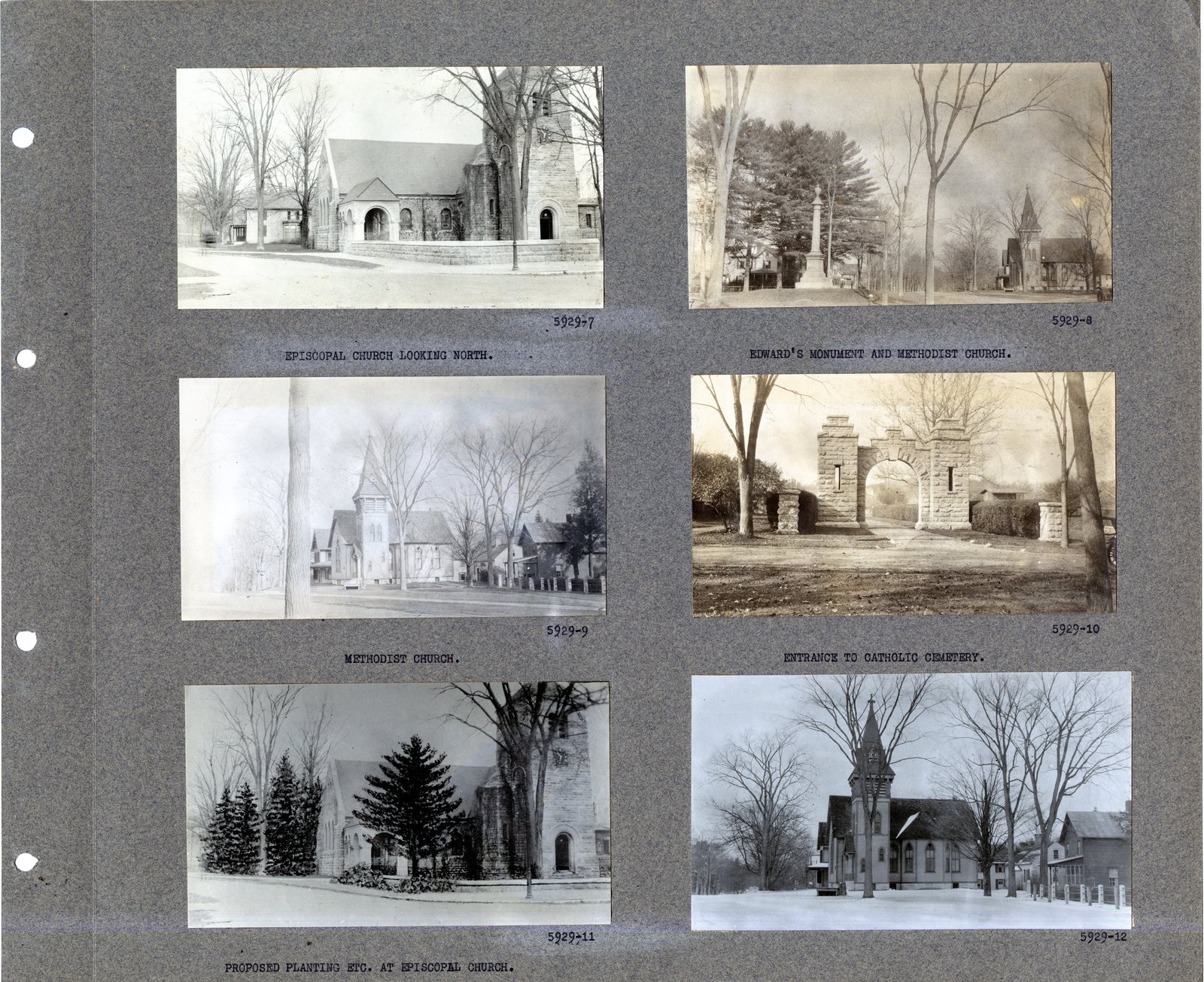 Mounted pages from the album.