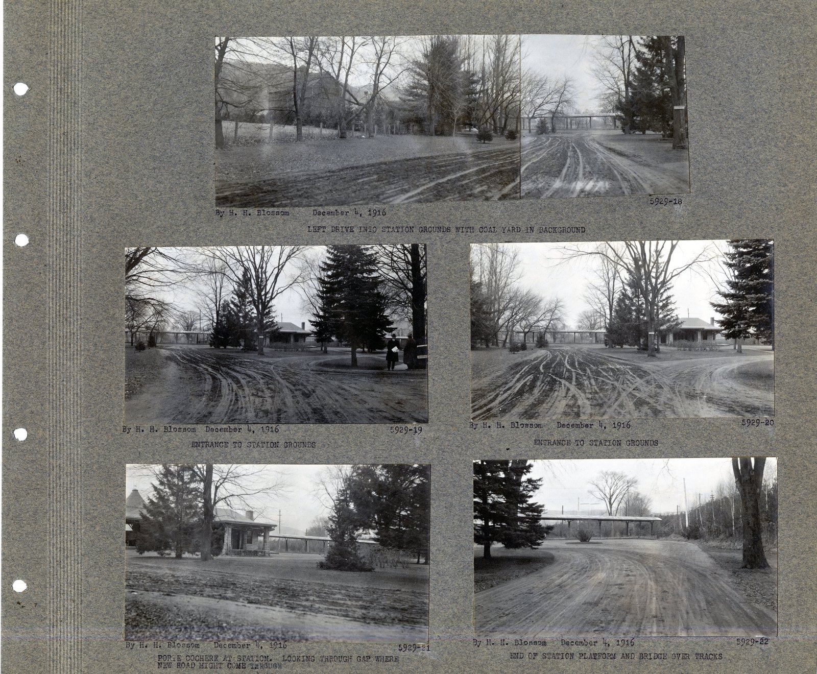 Mounted pages from the album.