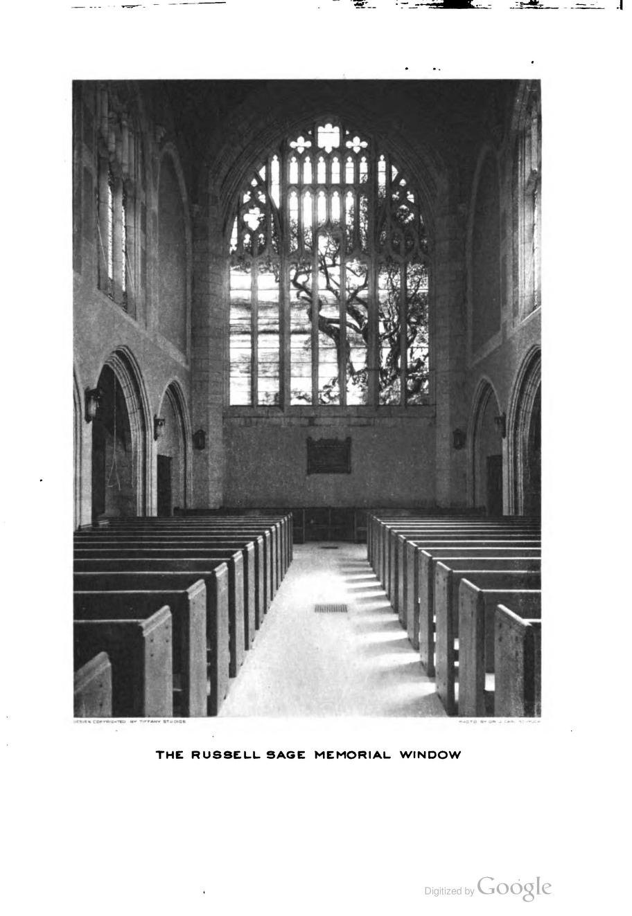 The Russell Sage Memorial window, in situ.