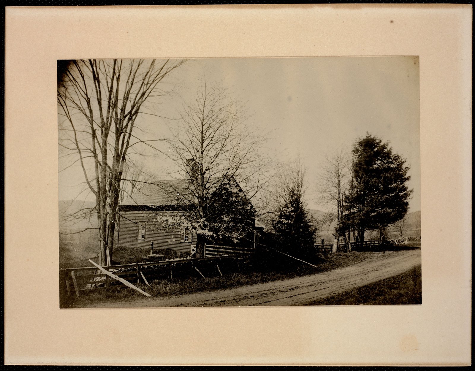 “Hawthorne’s Little Red House: Hawthorne House.” About 1870–1890. “Hawthorne House” is written on the back.