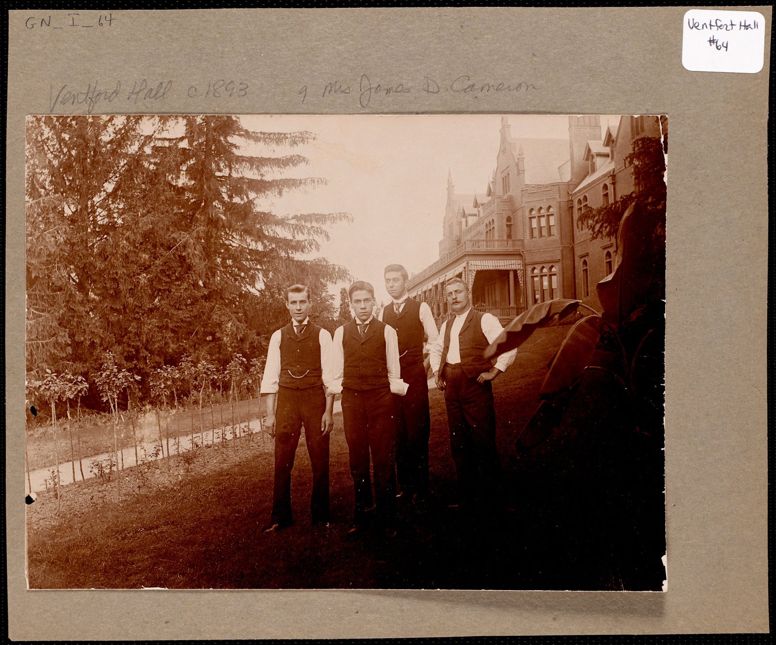 Ventfort Hall: four men. about 1893.