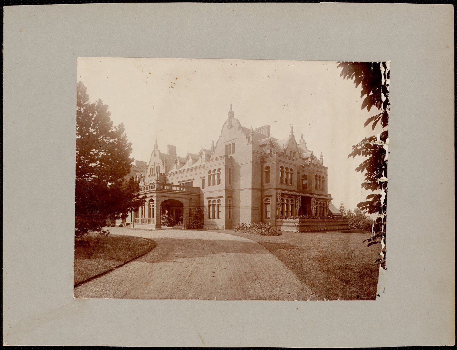Ventfort Hall: drive & front entrance. about 1893.