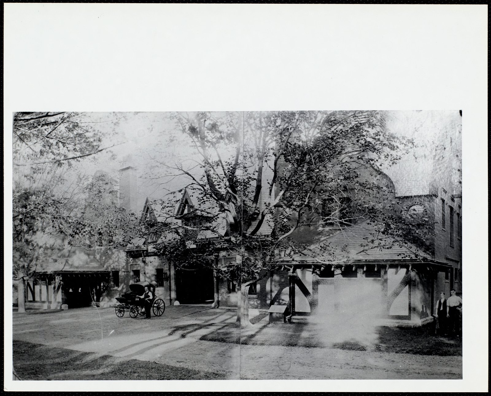 Ventfort Hall: stables & carriage workers. about 1893–1925.