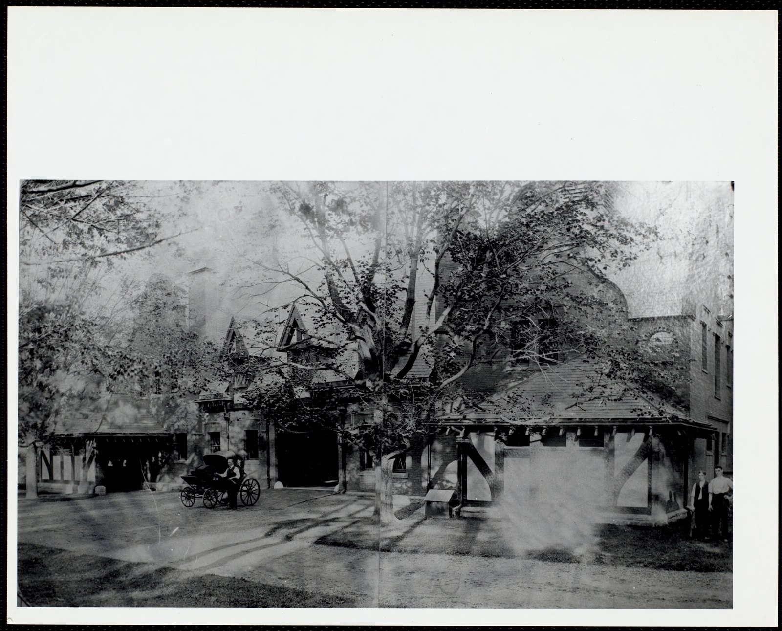 Ventfort Hall: stables & carriage workers. about 1893–1925.