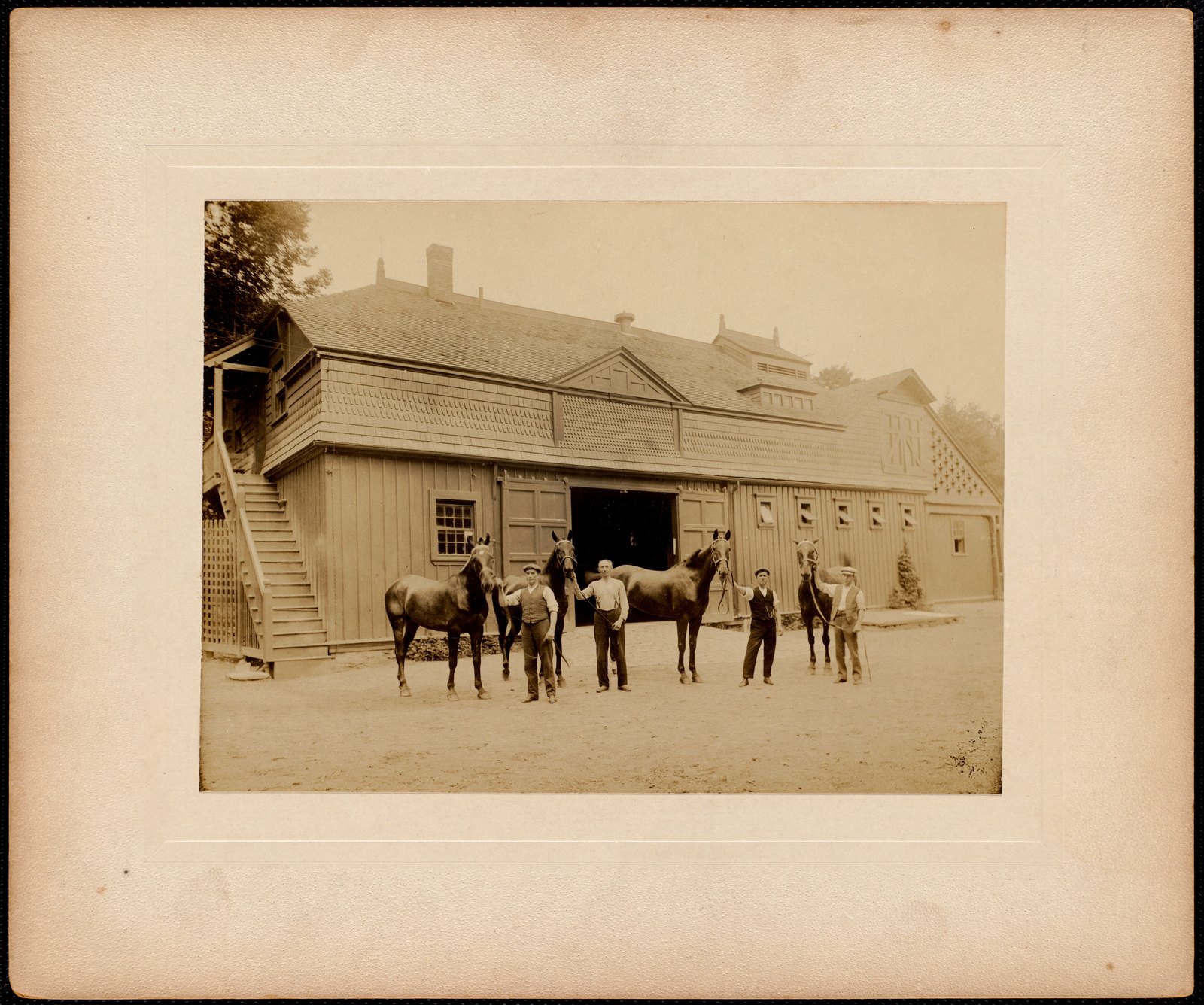 Shadow Brook stables. about 1890s.