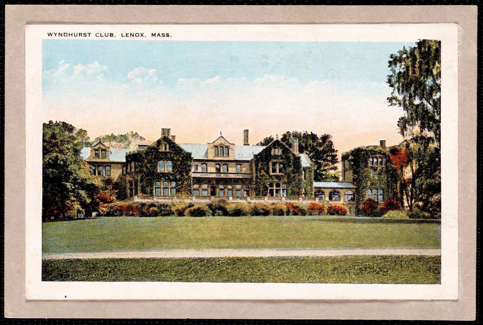 Wyndhurst: terrace and house. about 1925–1930.