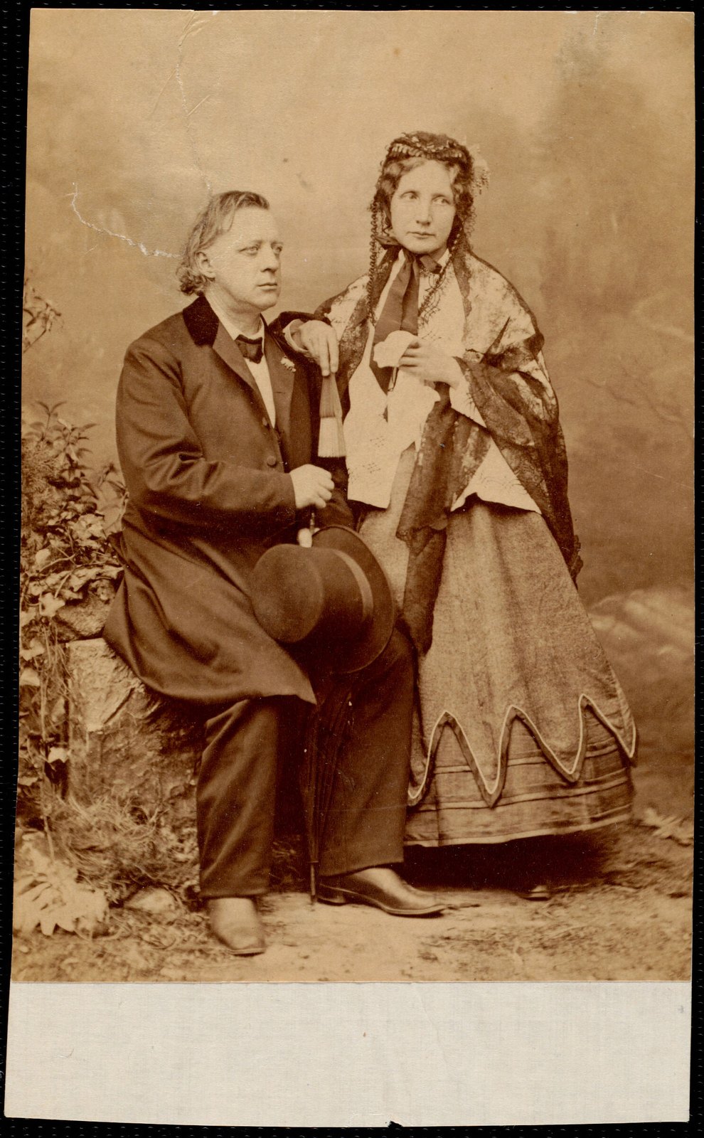 Henry Ward Beecher & Harriet Beecher Stowe. 1868.