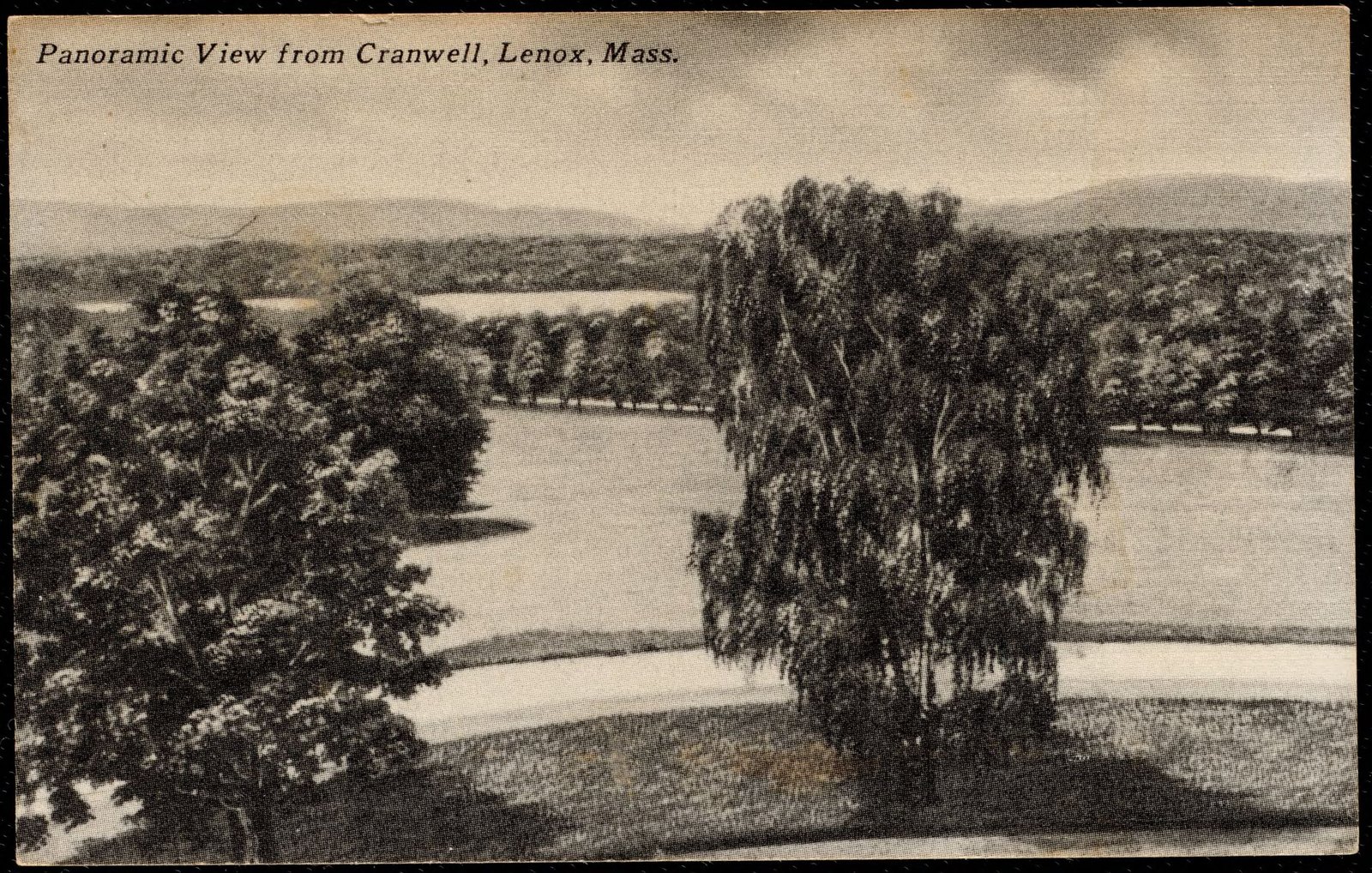 Panoramic view from Cranwell, Lenox, Mass. about 1930–1945.